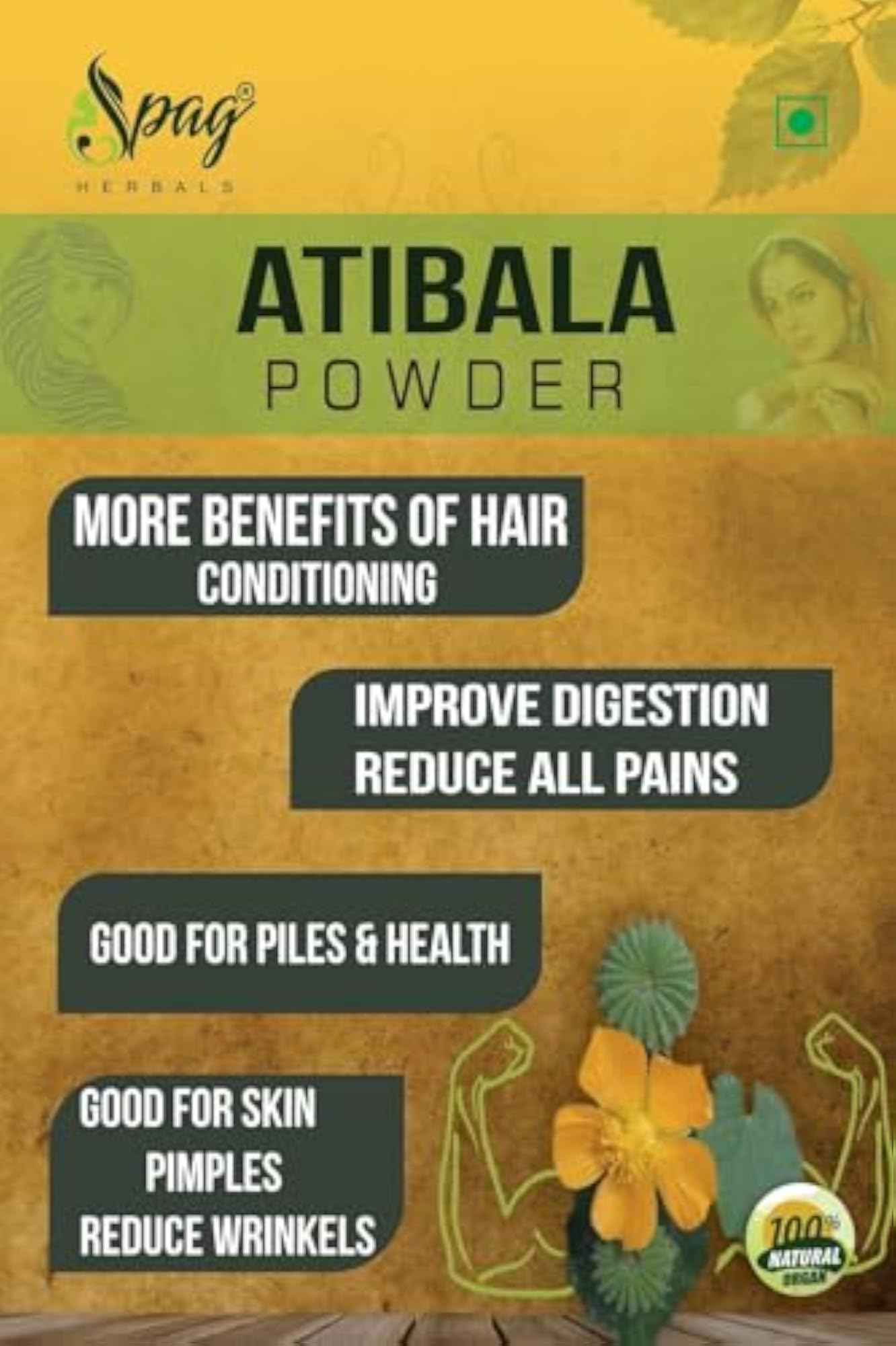 Spag Herbals Atibala Churna Powder